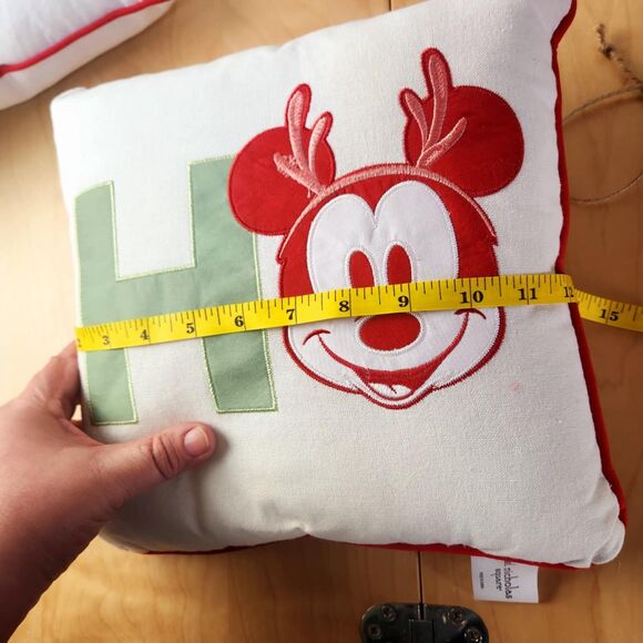 3 x Disney Mickey Mouse Ho Ho Ho Christmas Throw Pillows St. Nicholas Square - Picture 8 of 10